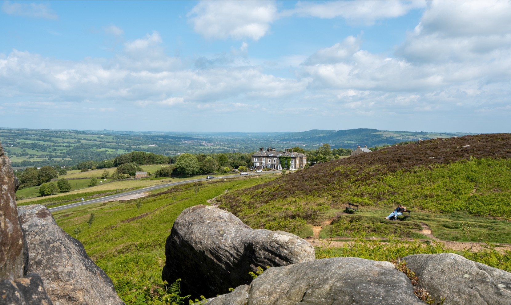 Countryside views at The Cow & Calf hotel